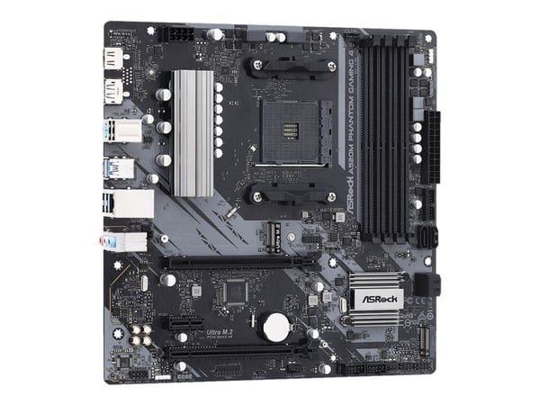 ASRock A520M Phantom Gaming 4 - Emolevy - micro ATX - Socket AM4 - AMD A520 piirisarja - USB 3.2 Gen 1 - Gigabit LAN - sisäinen grafiikka (vaatii p...