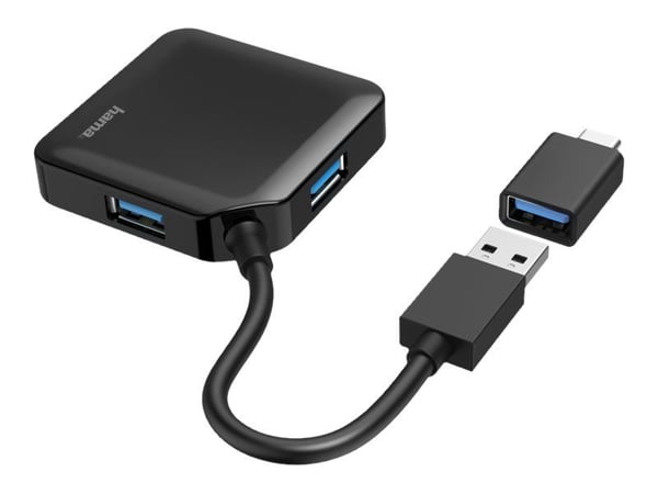 Hama - Hub - 4 x USB 3.2 Gen 1 - stasjonær