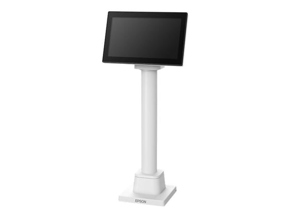 Epson DM-D70 - Kundeskjerm - 7" - 800 x 480 - 200 cd/m² - USB - hvit - USB - for OmniLink TM-T88VII, TM-T88VII Single-Station