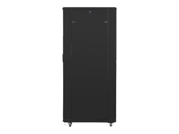 Lanberg - Rack skap - med 4 kjølevifter - 230 V - svart, RAL 9004 - 42U - 19"