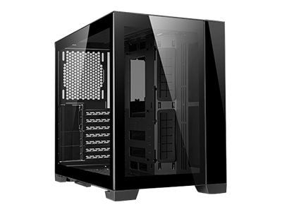 Lian Li O11 Dynamic Mini - Tower - ATX - sidepanel med vindu (herdet glass) - ingen strømforsyning (SFX12V/SFX-L12V) - svart - USB/lyd