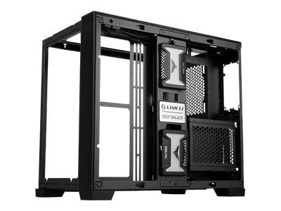 Lian Li O11 Dynamic Mini - Tower - ATX - sidepanel med vindu (herdet glass) - ingen strømforsyning (SFX12V/SFX-L12V) - svart - USB/lyd