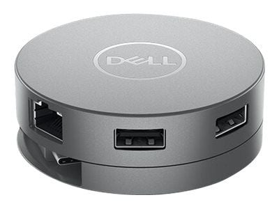 Dell Mobile Adapter DA310 - Dokkingstasjon - USB-C - VGA, DP, HDMI, USB-C - 1GbE