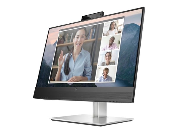 HP E24mv G4 Conferencing Monitor - E-Series - LED-skärm - 24" - 1920 x 1080 Full HD (1080p) @ 60 Hz - IPS - 250 cd/m² - 1000:1 - 5 ms - HDMI, VGA, ...