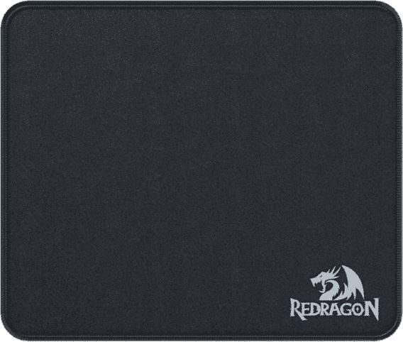 REDRAGON P030, Sort, Monokromatisk, Fiber, Gummi, Silke, Antiskliunderlag, Musematte til gaming
