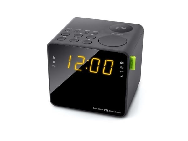 Muse M-187CR, Klokke, Digitalt, FM, MW, PLL, LED, 2,29 cm (0.9"), Gult