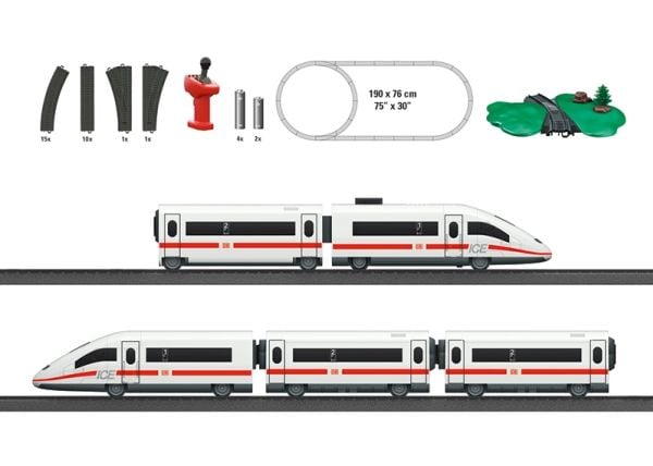 Märklin ICE 3, Jernbane- og togmodell, HO (1:87), Gutt/Jente, 5 stykker, Rød, Hvit, Modelljernbane/tog