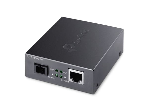 TP-Link TL-FC111PB-20 V1 - Fibermedieomformer - 100Mb LAN - 10Base-T, 100Base-TX, WDM - SC / RJ-45 - opp til 20 km - 1550 (RX) / 1310 (TX) nm
