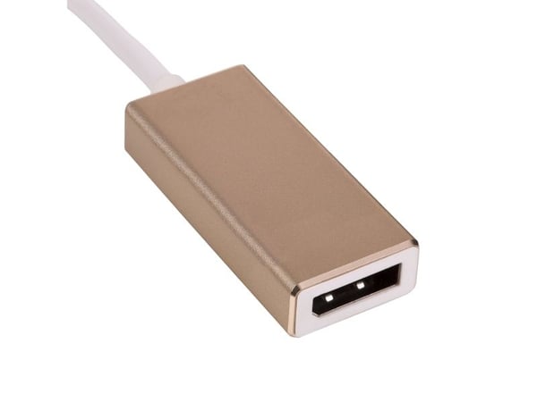Akyga AK-AD-56 - USB / DisplayPort-adapter - USB-C (hann) til DisplayPort (hunn) - USB 3.1 - 15 cm - 4K-støtte
