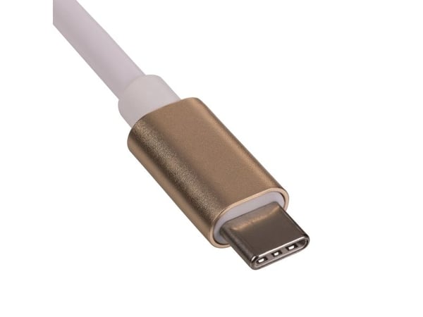 Akyga AK-AD-56 - USB / DisplayPort-adapter - USB-C (hann) til DisplayPort (hunn) - USB 3.1 - 15 cm - 4K-støtte