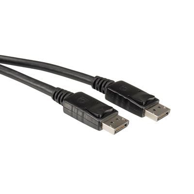 VALUE - DisplayPort-kabel - DisplayPort hann til DisplayPort hann - 2 m - skjermet - svart