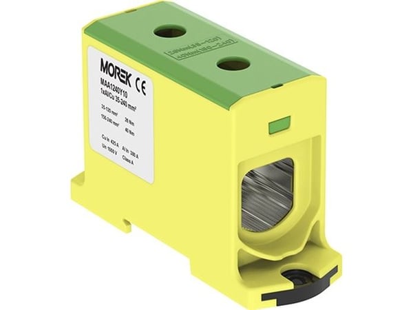 Liitin OTL240 kelta-vihreä väri 1xAl/Cu 35-240mm2 1000V Yleisliitin MAA1240Y10