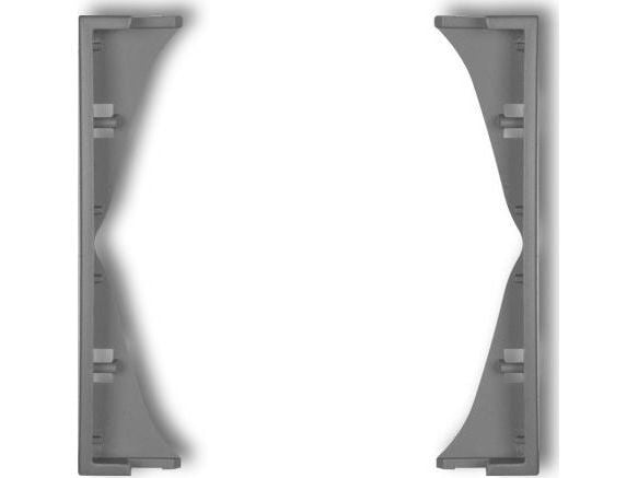 Karlik MINI Intermediate frame for double sockets, gray matt 27MRP-2