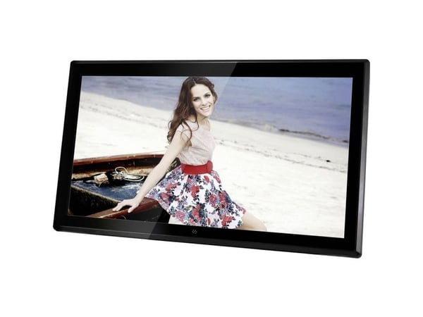 Braun DigiFrame 1731 - Digital fotoram - 8 GB - 17.3" - 1920 x 1080 - HDR - mattsvart