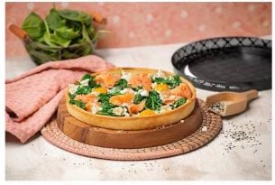 Kaiser 23.0065.1576, Pizzapanne, Sort, Stål, 28 cm, 2,5 cm