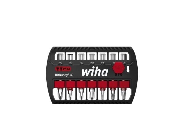 Wiha 42116, 8 stykker, Philips, Pozidriv, Torx, PH 2, PZ 1, PZ 2, PZ 3, T15, T20, T25, 124 g