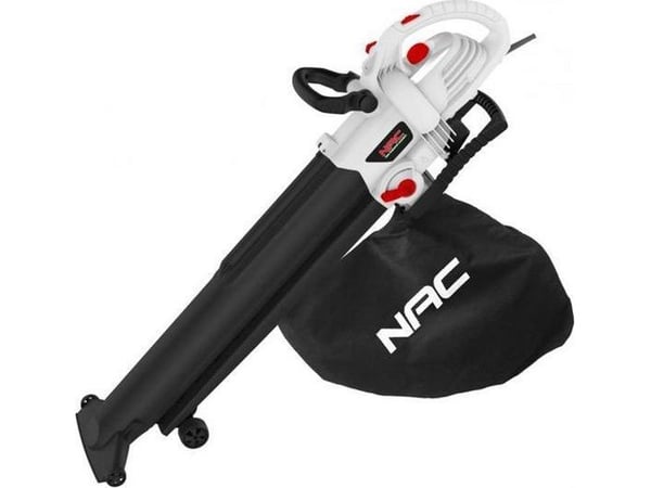 NAC VBE300A-AS-WS-CH Elektrisk løvblæser 3000 W 270 km/h Sort, Hvid