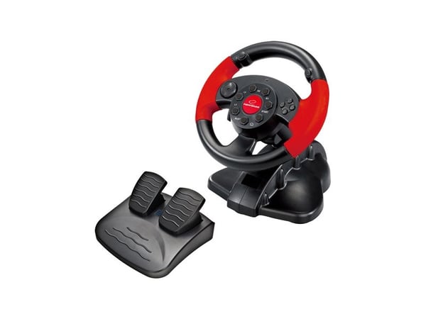 Esperanza - Hjul- og pedalsett - kablet - for Sony PlayStation 2, PC, Sony PSX, Sony PlayStation 3