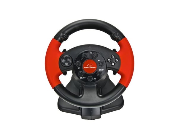 Esperanza - Hjul- og pedalsett - kablet - for Sony PlayStation 2, PC, Sony PSX, Sony PlayStation 3