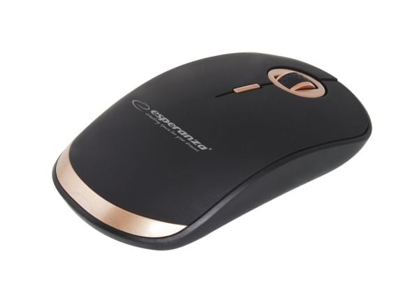 Esperanza Acrux - Mus - optisk - 4 knapper - trådløs - 2.4 GHz - USB trådløs mottaker - svart