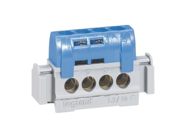 Legrand N-4 liitinlohko IP2x 1,5-16 mm2 sininen 004840 004840