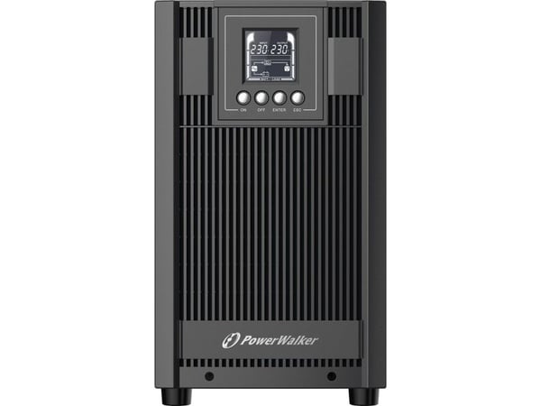 PowerWalker VFI 3000 AT - UPS - AC 80 - 300 V - 2700 watt - 3000 VA - 9 Ah - RS-232, USB - utgangskontakter: 5