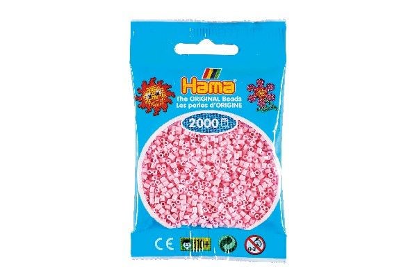 Hama mini helmiä pastelli vaaleanpunainen