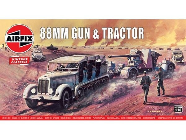 88mm Flak-tykki ja traktori