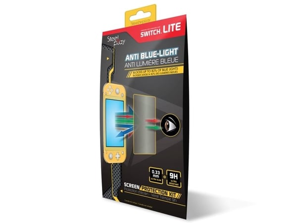 Steelplay Anti Blue-Light - Skjermbeskyttelse for spillkonsoll - glass - gjennomsiktig - for Nintendo Switch Lite