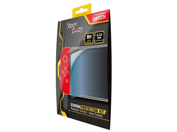 Steelplay JVASWI00008, Näytönsuoja, Nintendo Switch, Läpinäkyvä, Karkaistu lasi, Iskunkestävä, Naarmuuntumisenkestävä, Kirkas näytönsuoja