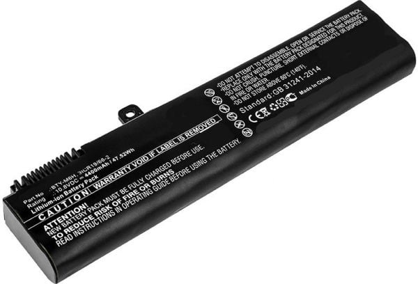 CoreParts - Batteri til bærbar PC (tilsvarer: MSI BTY-M6H) - litiumion - 6-cellers - 4.4 Ah - 47 Wh - svart - for MSI GE62 2QL; GE62 6QC; GE62 6QD;...