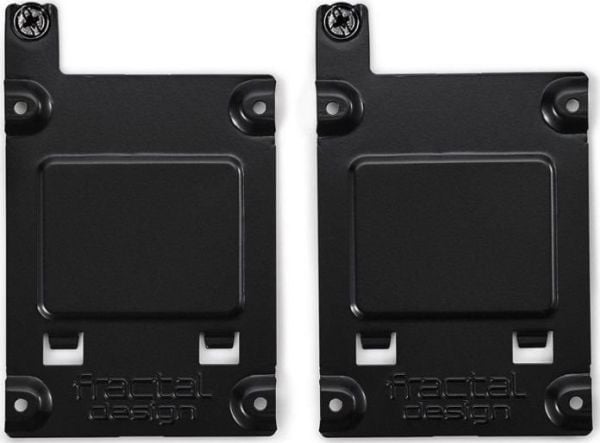 Fractal Design FD-ACC-SSD-A-BK-2P, Universaali, Kiintolevyn kiinnike, Musta, 2.5", 1 kpl, 26 mm