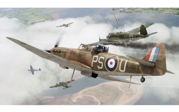 Airfix A02069, Flymodell med fastvinge, Monteringssett, 1:72, Boulton Paul Defiant Mk.I, Alle kjønn, Plast