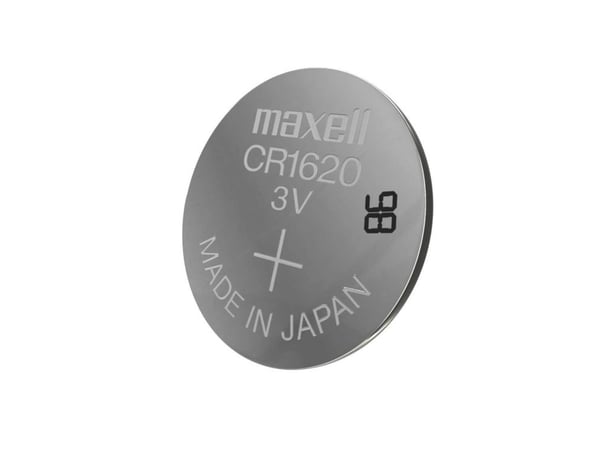 Maxell 18586500, Engangsbatteri, CR1620, Sink-mangandioksid (Zn/MnO2), 3 V, 5 stykker, 80 mAh