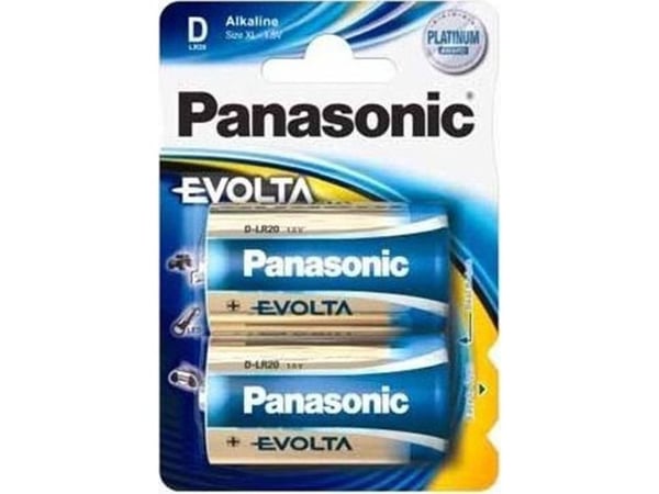Panasonic Power Bronze alkaliska D-batterier (LR20APB), 2-pack