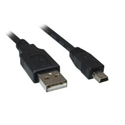 Sharkoon - USB-kabel - mini-USB type B (hann) til USB (hann) - USB 2.0 - 2 m - svart