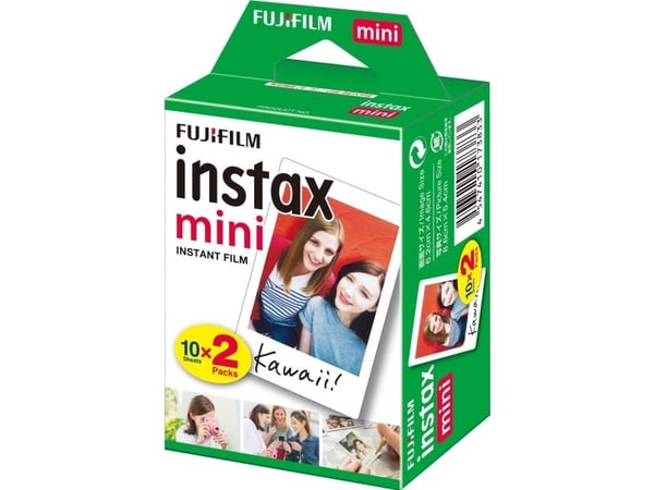 Fujifilm Instax Mini - Hurtigvirkende fargefilm - ISO 800 - 10 eksponeringer - 2 kassetter