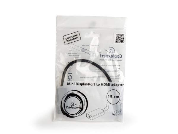 Cablexpert - Videoadapter - Mini DisplayPort han til HDMI hun - 15 cm - lajittelu - 4K tuki