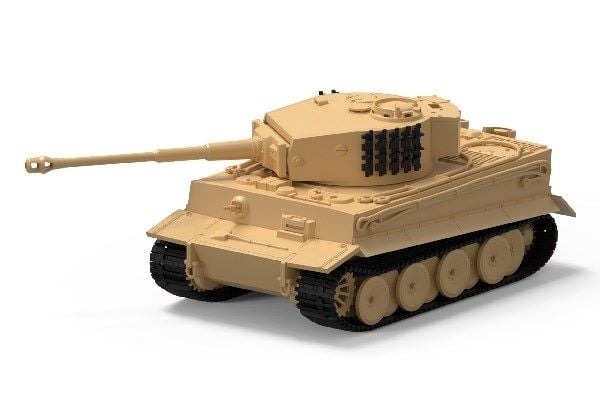 Tiger 1 1/72 modell for å montere Tiger 1 1/72 modell for å montere
