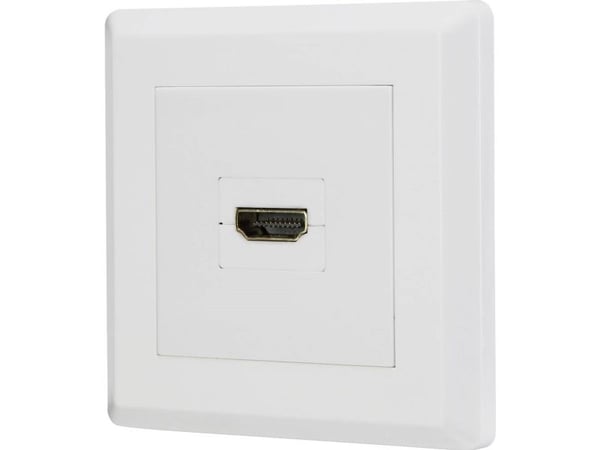 Renkforce RF-4724906 HDMI-adapter [1x HDMI hunn - 1x HDMI hunn] hvit gullbelagte kontakter (RF-4724906)