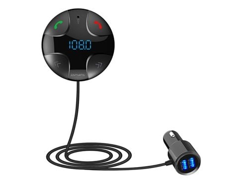 [OUTLET] - 4smarts - Bluetooth håndfri / FM-sender / lader - svart