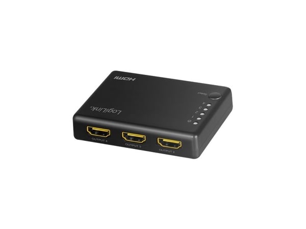 LogiLink HD0036, HDMI, 4x HDMI, Sort, Akrylonitril-butadien-styren (ABS), 340 MHz, DTS, DTS-HD Master Audio, Dolby Digital, Dolby TrueHD