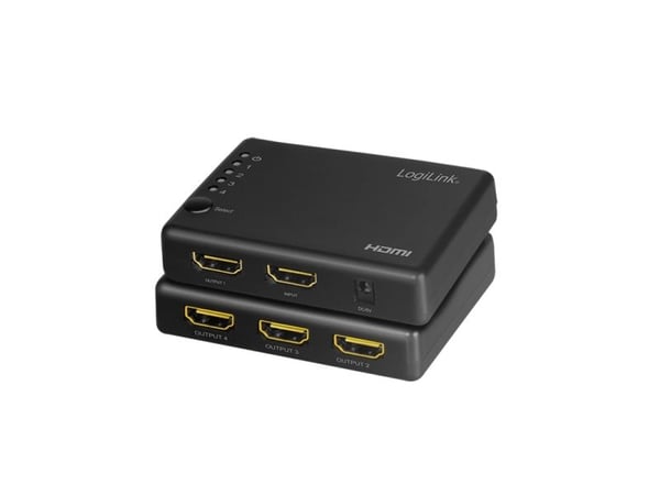LogiLink HD0036, HDMI, 4x HDMI, Sort, Akrylonitril-butadien-styren (ABS), 340 MHz, DTS, DTS-HD Master Audio, Dolby Digital, Dolby TrueHD