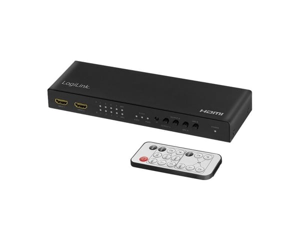 LogiLink HD0049, AV-matrisevelger, 6 Gbit/s, Sort, Metall, 5 W, 0 - 70 °C