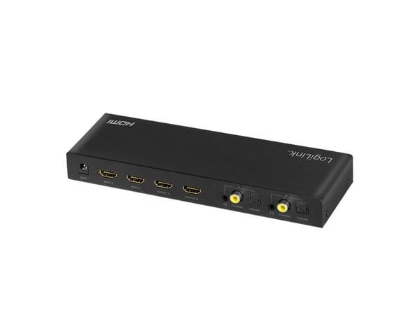 LogiLink HD0049, AV-matrisevelger, 6 Gbit/s, Sort, Metall, 5 W, 0 - 70 °C