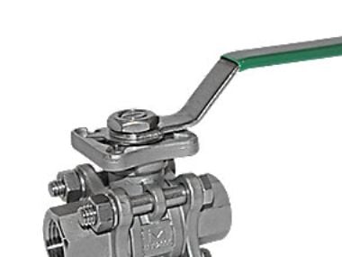 EGO 1/2' 2057LB 3-Vejs - Kugleventil Aisi 316
