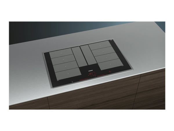Siemens iQ700 EX845LYC1E - Induksjonstopp - 4 plater - Nisje - bredde: 78 cm - dybde: 50 cm - med rustfritt stål - svart/rustfritt stål