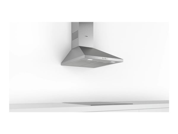 Bosch Serie | 2 DWP66BC50 - Panser - røykkanal - bredde: 60 cm - dybde: 50 cm - ekstraksjon og resirkulasjon (-) - med intern motor - rustfritt stål
