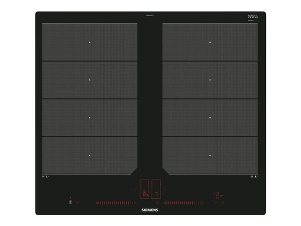 Siemens iQ700 EX601LXC1E - Induktionshäll - 4 kokplattor - Fördjupning - bredd: 56 cm - djup: 50 cm - svart