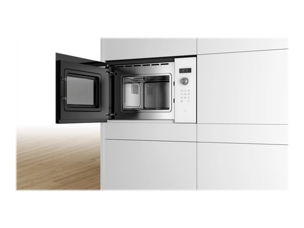 Bosch Serie | 6 BFL524MW0 - Mikrobølgeovn - innebygd - 20 liter - 800 W - hvit